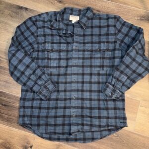Fiilson Rangeland Flannel Shirt Forest Green Size XL Cotton